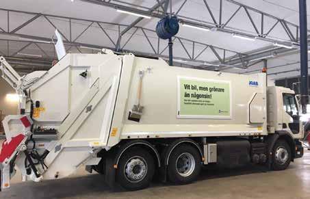 Vita bilar som är grönare än någonsin Du har kanske sett de sprillans nya, vita sopbilarna som körs i södra och västra Uppsala? De är de första sopbilarna som drivs med biogas.