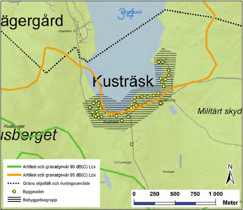 7.5 Kusträsk Kusträsk ligger i södra delen av sjön med samma namn och består huvudsakligen av fritidshusbostäder. Den äldsta byggnaden är från 1909 och är av byggnadstypen småhus.