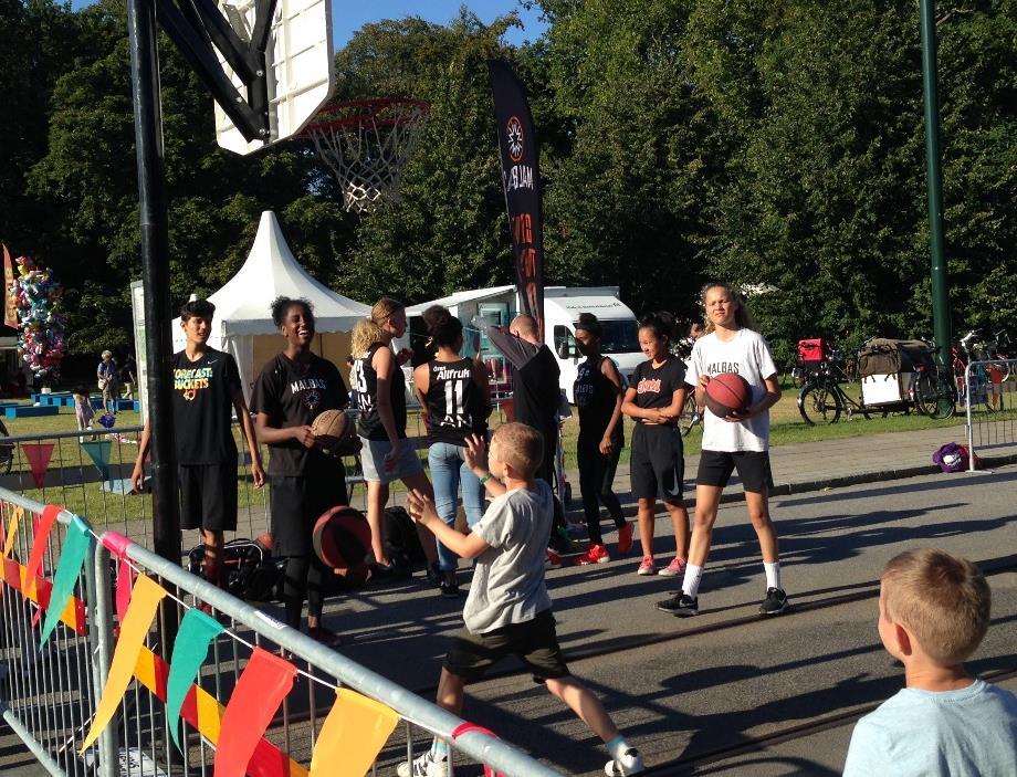 Exempel från tidigare år Prova på Basket med Malbas Malmöfestivalen 2017.