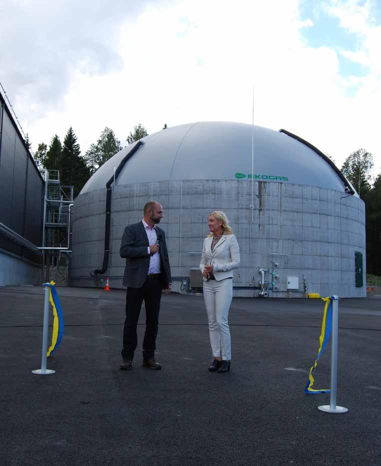 BIOGASPRODUKTION SOM ÖVERTRÄFFAR FÖRVÄNTNINGARNA Biogasproduktion som överträffar förväntningarna Tisdagen den 12 september invigdes den nya biogasanläggningen i Forsbacka.