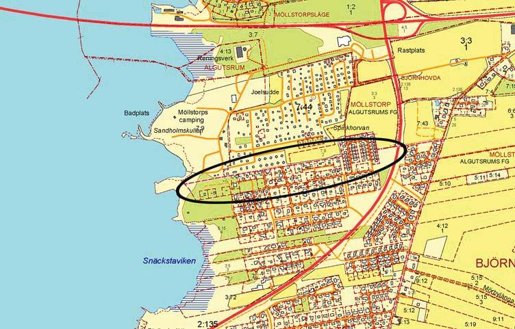 V Mörbylånga Plandata Planområdet omfattar cirka 14 hektar, sträcker sig från Brovägen till Kalmarsund, och berör till största del privatägd mark. Se vidare bifogad fastighetsförteckning.