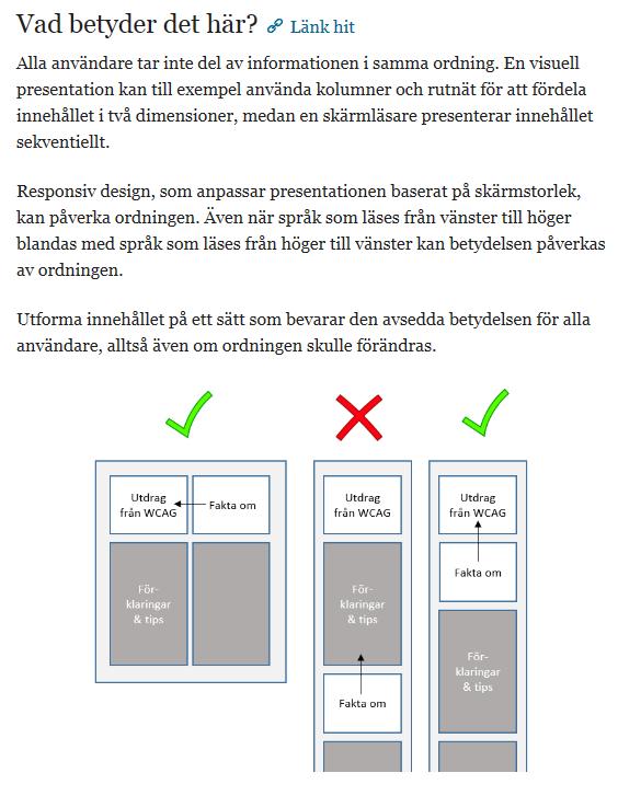 Se webbriktlinjer.se/webbdirektivet Dela erfarenheter, t.