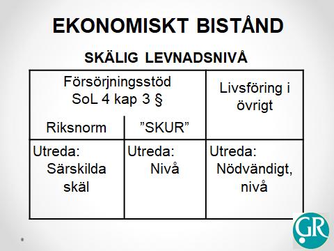 Riksnorm, försörjningsstöd, bistånd till livsföring i övrigt HFD:s egna tolkningar av normöverskott Högsta förvaltningsdomstolen skriver i sin dom (HFD 14 juni 2017, mål nr 342-344-16) på sidan 2 om