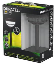 FRP 4 4 - Duracell Solcellslampa LED, Duracell, 4-pack Stabil och väderbeständig solcellsbelysning.