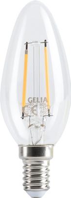 LED-lampa, kron, klar, retro/filament, LED-lampa med kronljusform i retro design.