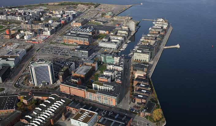 Wihlborgs Bokslutskommuniké Januari december 2014 07 Dockan i Malmö är fortsatt attraktivt. SAAB Kockums lämnar Gängtappen men stannar i Dockan.