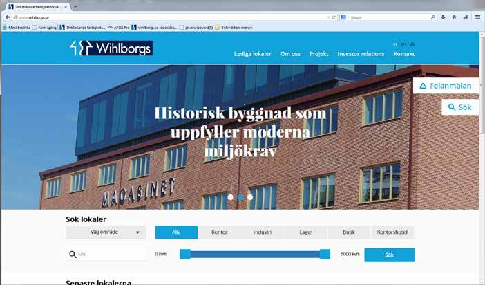 08 Wihlborgs Bokslutskommuniké Januari december 2014 Tillgångar Fastighetsbeståndet per 31 december 2014 Följande sammanställningar baseras på Wihlborgs fastighetsbestånd per 31 december 2014.