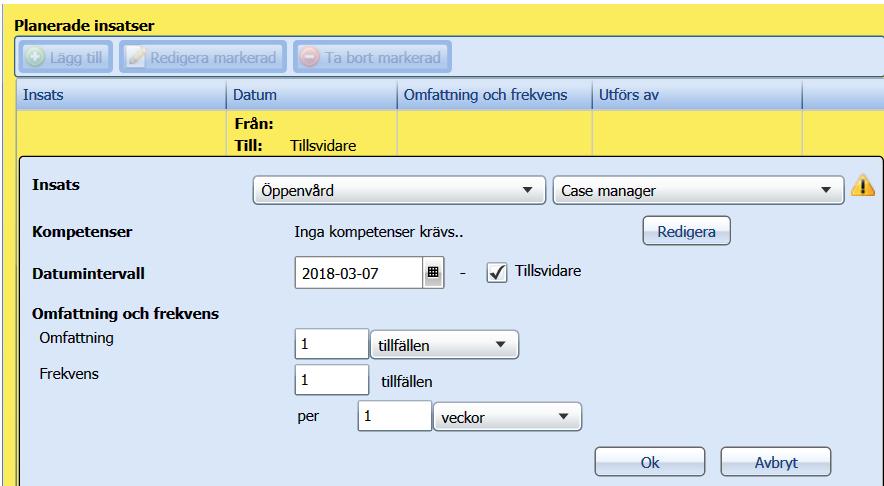 Upprepa steg 1 och 2 på alla insatser i beställningen ifall