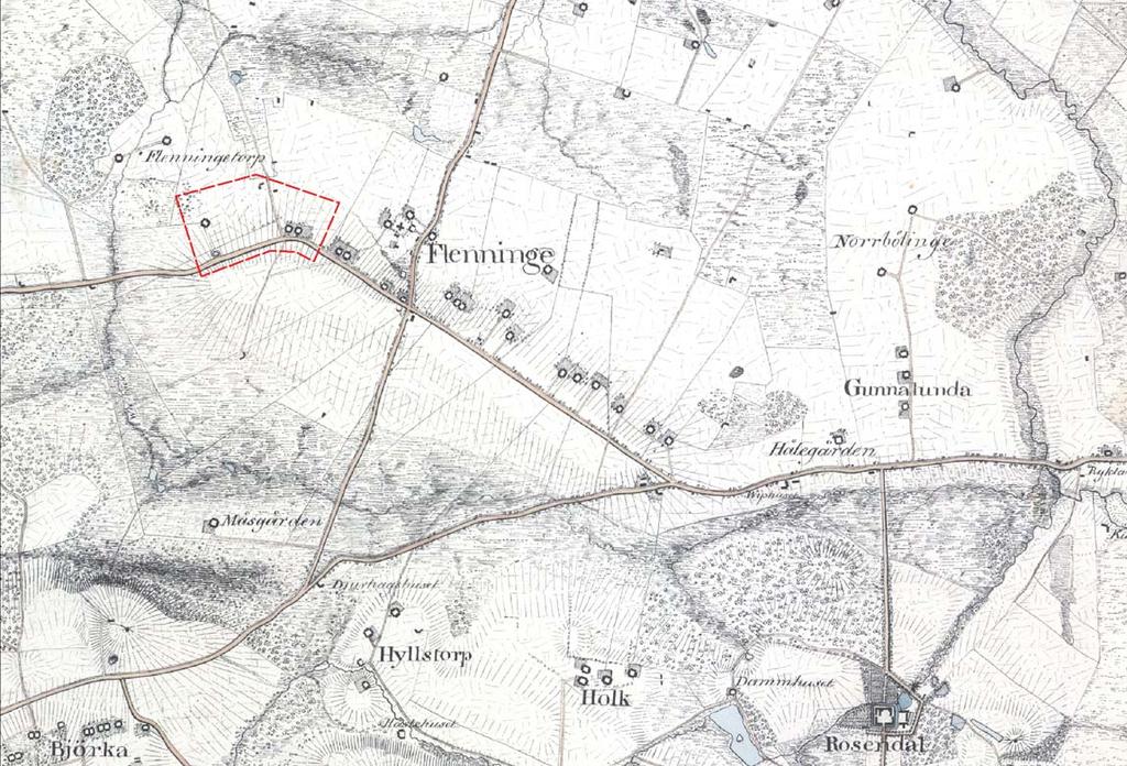 Historik Fleninge har ändrat namn över tiden. 1487 omnämndes byn i ett köpebrev som Flininge och fram till 1907 stavades namnet Flenninge.