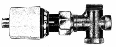 Förinställningsverktyg Metallnyckel TA nr 309 701-01 Inställningsmall TA nr 302 428-04 Förinställning Placera mallen med 0 mot utloppssidan Vinkel/grader 0 36 56 76 108 133 175 218 268 322 Kv T2K DN