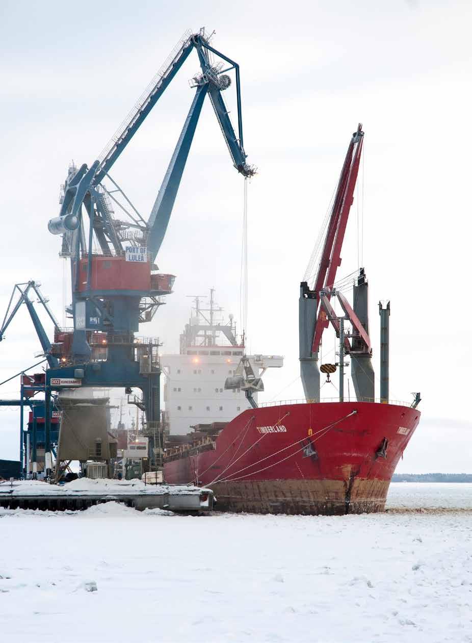 Fartyg i Luleå Hamn.