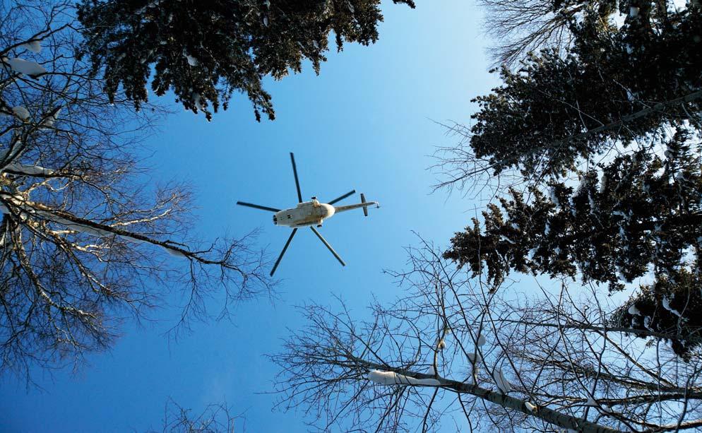 Tidpunkter för ekonomisk information under 2008 Helikoptern är ett oumbärligt hjälpmedel för logistiken i det vidsträckta Sibirien där vägar saknas och en stor del av arealen utgörs av sankmark och