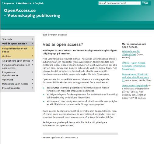 Programmet OpenAccess.