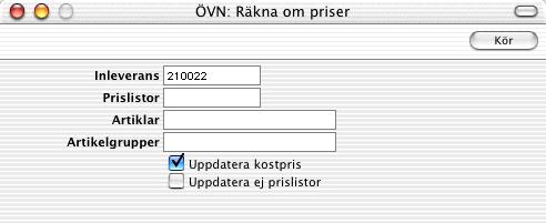 HansaWorld och Hansa Financials 6. Klicka på [Spara] för att spara Inleveransetikettens definition.