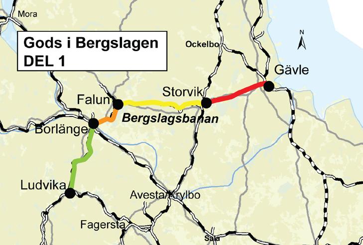 3 Projektmål Det övergripande projektmålet är att öka kapaciteten i järnvägssystemet för godstrafik med bibehållen kvalitet för persontrafiken.