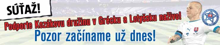 sk Peter Strana 39 Velits má zlato! Strany 10 12 Strany 2 4 WWW.SPORT.SK Soumah opäť vyčíňal! Futbalisti Slovana Bratislava vyhrali v Trnave 3:1 a pred druhou Myjavou majú už 5-bodový náskok.