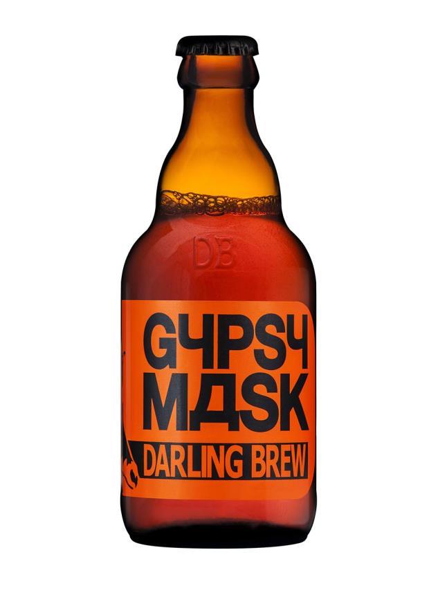 Gypsy mask GYPSY MASK ALE 4 % alk Inspirerad av Roantilop. SLÅENDE VACKER. EN ROSTRÖD ALE, FYLLD AV SMAKER OCH OTROLIGT MJUK. En röd ale med en slående rostlik färg.