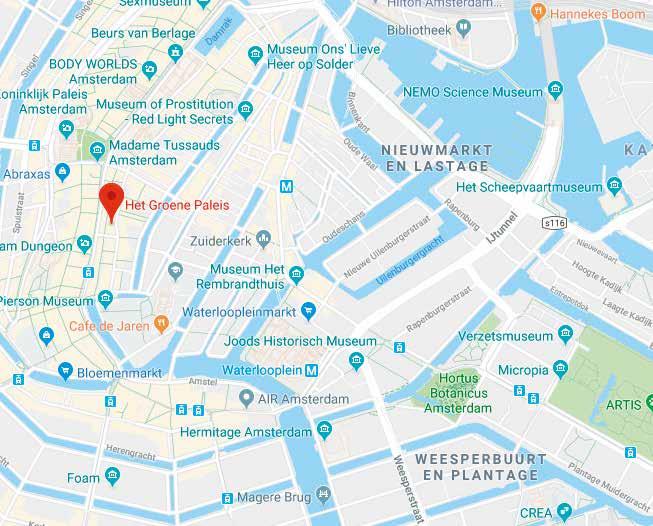 Lokal: Het Groene Paleis, Rokin 65, 1012 KK Amsterdam Prel Program: Moderator: Carl Turesson, Johan Wallman mfl 19:15 Samling m chips/frukt + soft drinks/mineralvatten 19:40 Inledning/välkomna 19:45