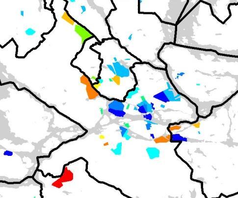 3:5 Modellen: Variabel 5 Vakanser Vid en närmre titt i kartan syns att en hög