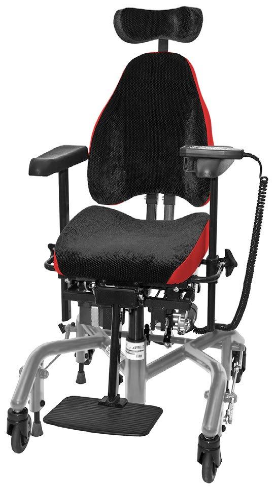 funktionellt sittande. Sitthöjden kan enkelt ställas in för olika höjder. Som tillval finns elektrisk sitstilt med möjlighet till stort vinkelintervall.