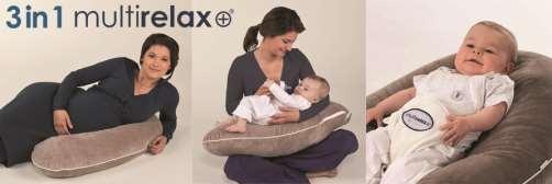 Candide Multirelax Candide Multirelax är en stor ergonomisk amningskudden med multifunktion; gravidkudde, amningskudde, babysitter och sittstöd.