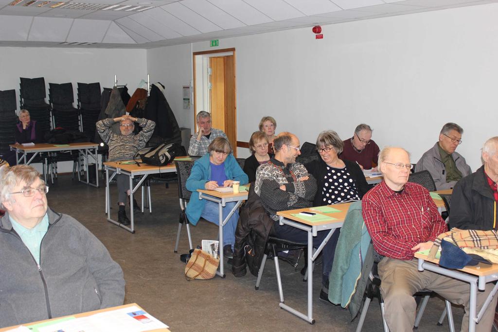 Deltagare på studiedagen. Totalt deltog dryga 30 personer under dagen i det fina ABF- huset på Sveavägen.