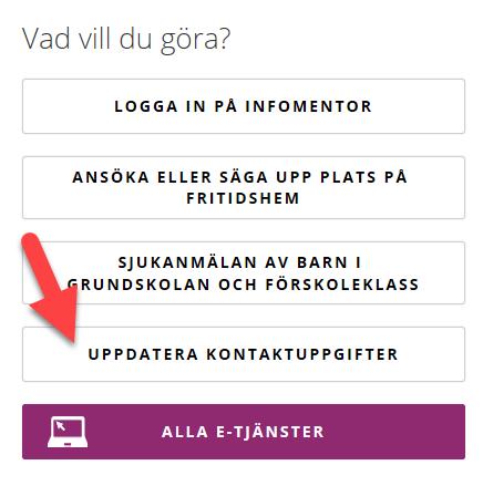 Uppdatera uppgifter om mobilnummer och e-post På skolans hemsida hittar du denna puff på höger sida: Genom att klicka på Uppdatera kontaktuppgifter kan du logga in med e-legitimation och