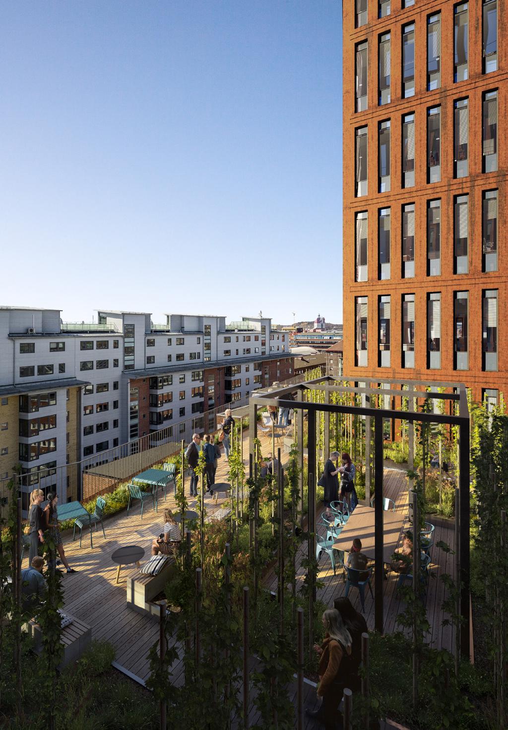 gemensam projektutveckling i Gårda samt option om förvärv av kontorsprojekt i Mölndals innerstad Försäljning av bostadsbyggrätter i
