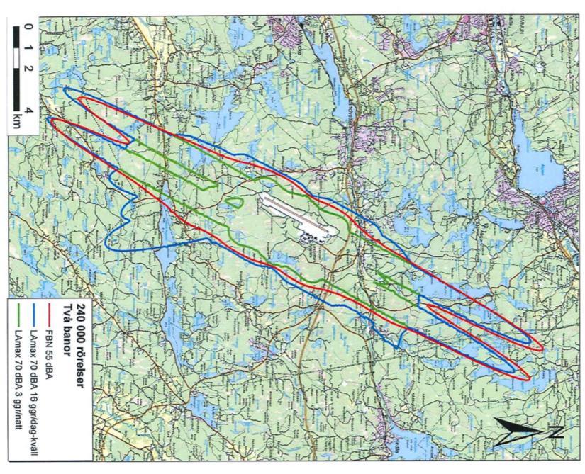 5.4 Riksintresset Landvetter flygplats Trafikverket har tagit fram rapporten Landvetter flygplats redovisning flygbuller 2017-06-13.