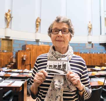 Maija Laine besökte rikagen den 15 oktober då rikagen höll öppet hus. Med sig hade hon ett fotografi från år 1947 då hon föregående gång besökte rikagen.