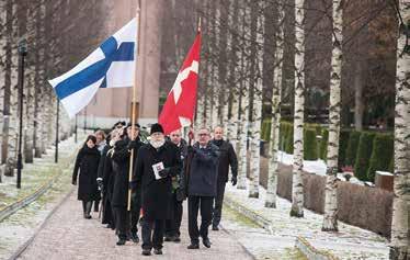 Danska folketingets gåva till det hundraåriga Finland var en minnessten till minne av de danska frivilliga som deltog i vinterkriget.