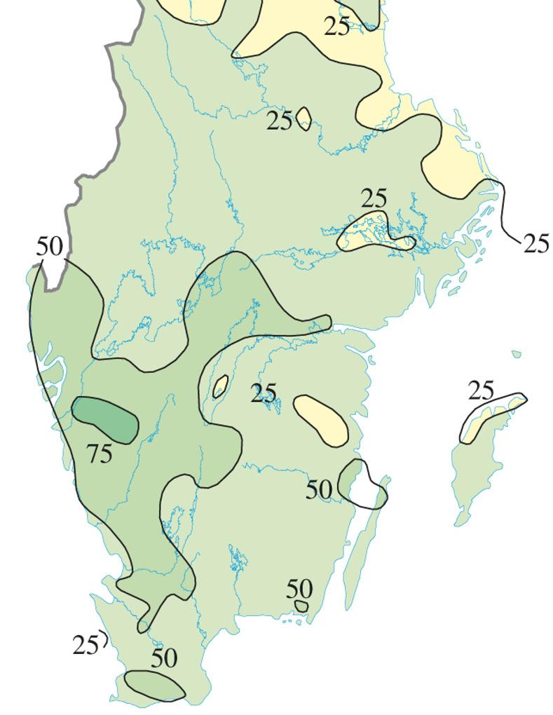 mycket torr men varmare än