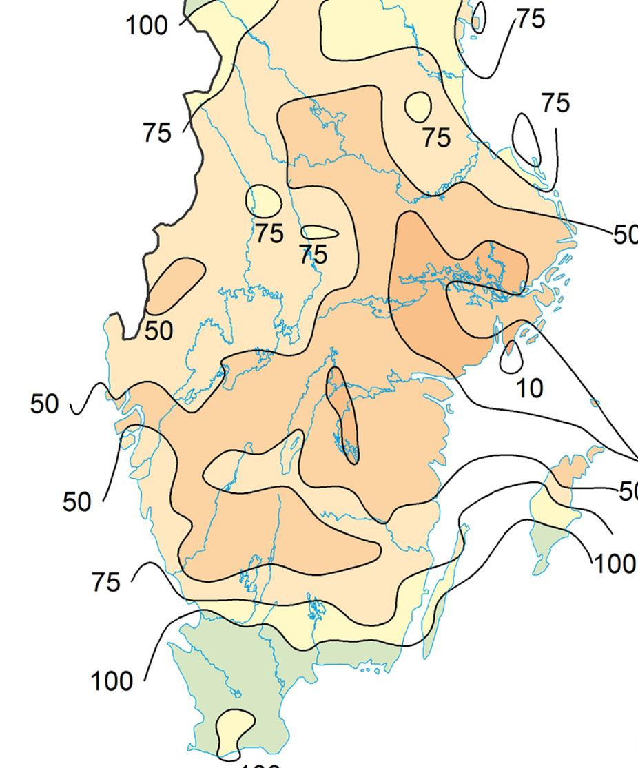 Väder i juli 2017 Temperatur och nederbörd I