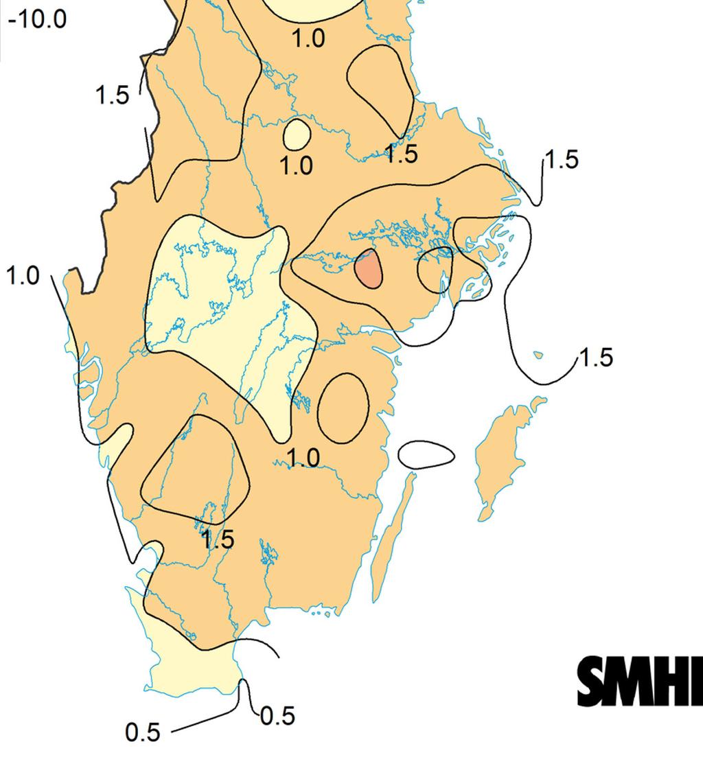 Långt över normal nederbörd för denna period och en besvärlig och utdragen