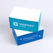 Containerblock Format: 120x80x60 mm Papper: vitt