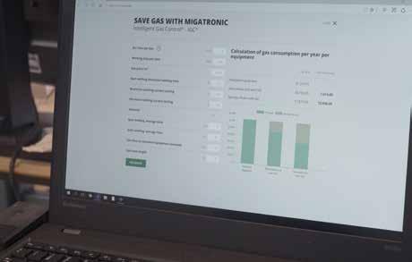 INTELLIGENT GAS CONTROL IGC MINDRE GAS FÖR VARJE SVETSNING SPARA UPP TILL 50 % MED AUTOMATISK GASKONTROLL IGC Intelligent Gas Control tekniken förhindrar överförbrukning av gas och ger dig stora