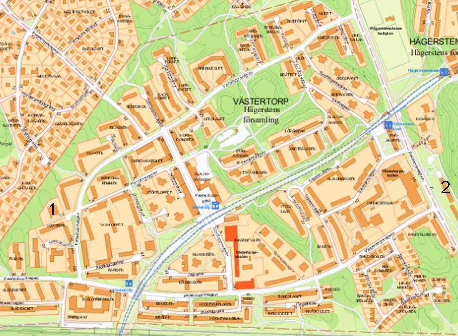 Sida 15 (16) Västertorp I Västertorp kommer det att byggas 300 lägenheter under perioden. Denna bostadsutbyggnad kommer att täckas av de befintliga 500 förskoleplatserna som finns i området.