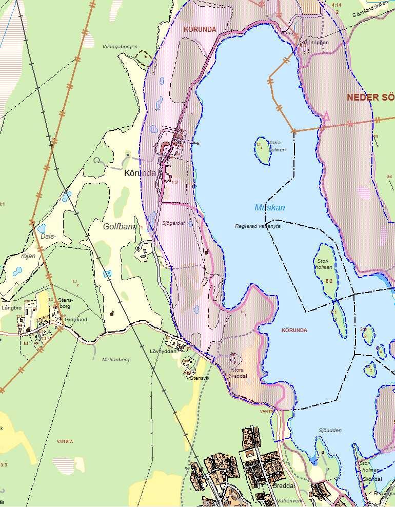 2018-01-30 Sida 5 KS/2016/0280/260-2 Strandskyddat område Förvaltningens bedömning Lokaliseringen för det tilltänkta bostadsområdet är ej lämplig utifrån Översiktsplanen och är inte utpekat i