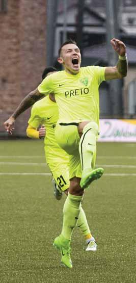 FUTBAL 11 NAŠA LIGA 31. KOLO Strelecká sezóna Petra Masla Peter Maslo strelil proti Zlatým Moravciam víťazný gól.