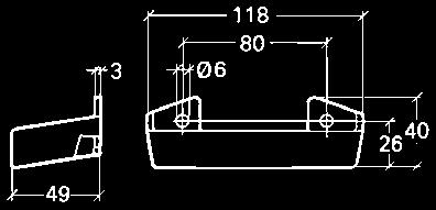Från innersidan kan regeln alltid öppnas med låshusets manöverarm. 409 Regelns längd kan finjusteras genom vridning av ändkolvens dragstång. Slaglängden är 18 mm för varje kolv.
