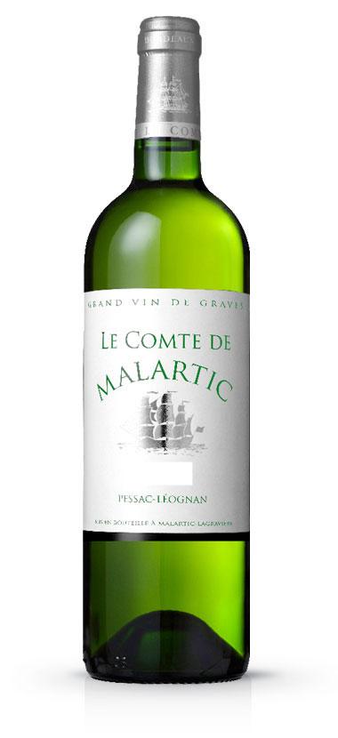 Chateau Malartic-Lagravière Comte de Malartic Blanc 2009 Pessac-Léognan, Frankrike Örtig doft med inslag av begynnande mognad, krita, gula äpplen, svarta vinbärsblad och mandarin.