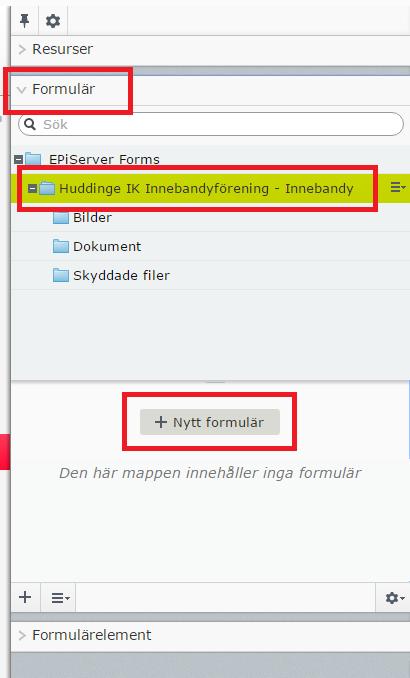 Hemsida - Formulär I den här manualen ska vi gå igenom hur man skapar ett formulär. Börja med att logga in på er IdrottOnline-sida och gå in under Redigeraläge.