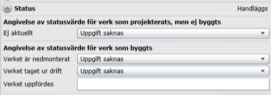 Att uppgifterna under ärendestatus uppdateras löpande under projekteringens gång har en avgörande betydelse för kvaliteten på informationen i Vindbrukskollen eftersom uppgifter som fylls i här