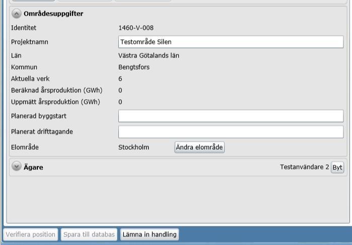 Notera: Länsstyrelserna kan även uppdatera dessa uppgifter för samråds- och tillståndsärenden via ärendekortet i Platina.