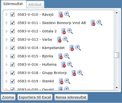 4.1.4 Sökresultat Resultatet av din sökning visas i fältet för sökresultat.