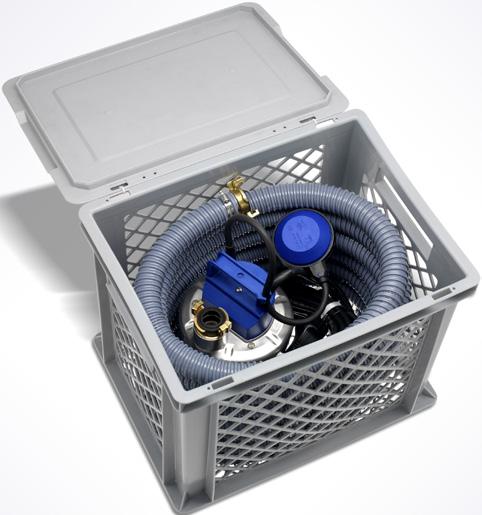 I en praktisk transportlåda har vi packat en liten effektiv Flygt SXM 2 dräneringspup ed nivåvippa och kabel, tillsaans ed 6 eter PVC-slang (ed snabbkoppling) helt enkelt allt du