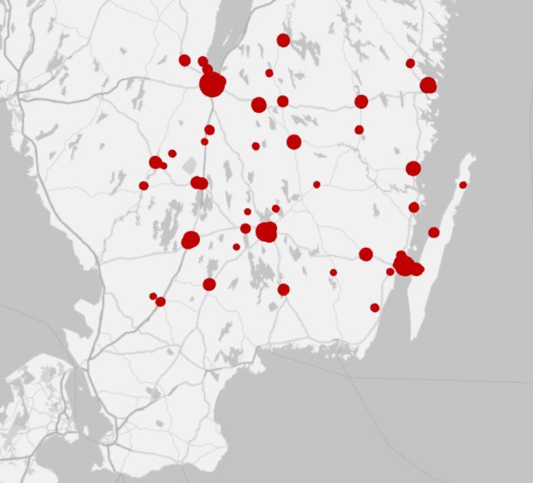 Små regionala inköpströmmar i