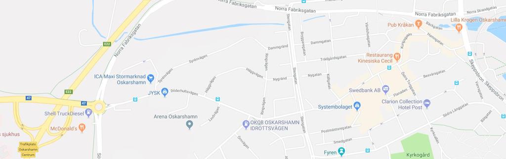 Fördjupad analys handeln i Oskarshamn Stråket mellan E:22an och inre hamnen Oskarshamns två stora handelsnoder är stadskärnan och handelsområdet Snickeriet (inklusive Maxi Ica), vilket är beläget vid