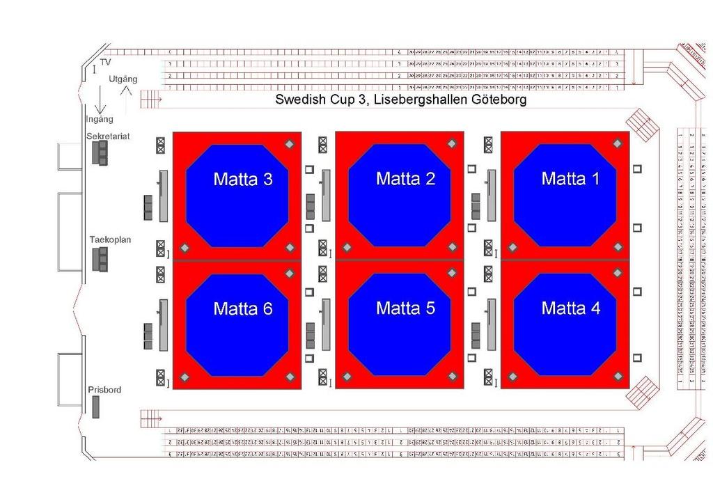 Information för deltagande i Kyorugi Svenska cupen 2 2018 Tävlingsdatum: Lördag den 17 november Domarmöte: kl. 08:00-08:30 Tävlingsstart: kl. 09:00 Inget coachmöte kommer att hållas.