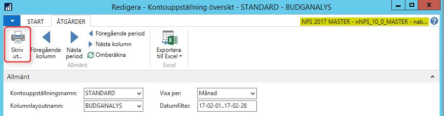 I rutan som kommer upp får du välja om du vill skapa en ny arbetsbok i Excel eller om du vill exportera rapporten till en redan existerande arbetsbok.
